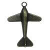 Pendant. Fashion Zinc Alloy Jewelry Findings. Plane 34x25mm，Sold by Bag 
