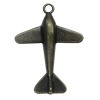 Pendant. Fashion Zinc Alloy Jewelry Findings. Plane 34x25mm，Sold by Bag 