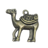 Pendant. Fashion Zinc Alloy Jewelry Findings. Animal 25x24mm，Sold by Bag 