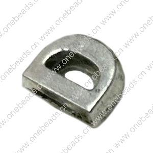 Slider, Zinc Alloy Bracelet Findinds, 10x8mm, Hole size:6x1.5mm, Sold by Bag