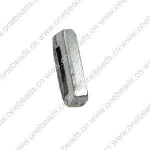 Slider, Zinc Alloy Bracelet Findinds, 10x3mm, Hole size:6x1.5mm, Sold by Bag