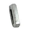 Slider, Zinc Alloy Bracelet Findinds, 10x3mm, Hole size:6x1.5mm, Sold by Bag
