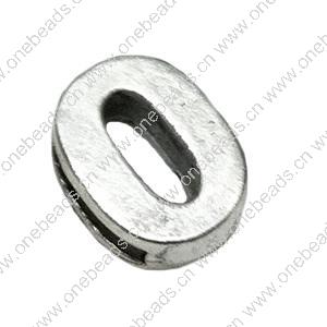 Slider, Zinc Alloy Bracelet Findinds, 10x8mm, Hole size:6x1.5mm, Sold by Bag