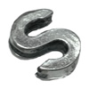 Slider, Zinc Alloy Bracelet Findinds, 10x8mm, Hole size:6x1.5mm, Sold by Bag