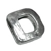 Slider, Zinc Alloy Bracelet Findinds, 14x14mm, Hole size:10x2mm, Sold by Bag
