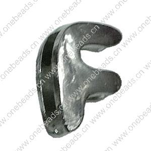 Slider, Zinc Alloy Bracelet Findinds, 14x14mm, Hole size:10x2mm, Sold by Bag