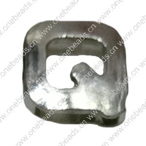 Slider, Zinc Alloy Bracelet Findinds, 12x12mm, Hole size:6x1.5mm, Sold by Bag