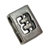 Slider, Zinc Alloy Bracelet Findinds, 14x11mm, Hole size:10x2mm, Sold by Bag
