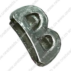 Slider, Zinc Alloy Bracelet Findinds, 15x10mm, Hole size:11x2mm, Sold by Bag