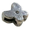  Slider, Zinc Alloy Bracelet Findinds, 11x11.5mm, Hole size:6x2mm, Sold by Bag
