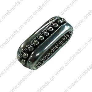  Slider, Zinc Alloy Bracelet Findinds, 5x14mm, Hole size:11x3mm, Sold by Bag