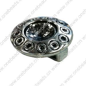  Slider, Zinc Alloy Bracelet Findinds, 15x15mm, Hole size:10x2mm, Sold by Bag