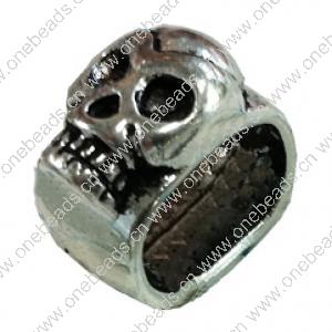  Slider, Zinc Alloy Bracelet Findinds, 8x13mm, Hole size:10.5x7mm, Sold by Bag