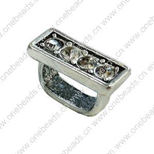 Slider, Zinc Alloy Bracelet Findinds, 16x6mm, Hole size:10.5x6mm, Sold by Bag