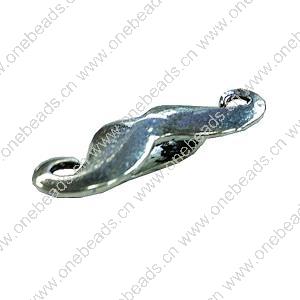  Slider, Zinc Alloy Bracelet Findinds, 8x30mm, Hole size:10x2mm, Sold by Bag