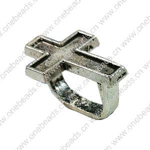 Slider, Zinc Alloy Bracelet Findinds, 18x12mm, Hole size:11x7.5mm, Sold by KG