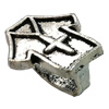  Slider, Zinc Alloy Bracelet Findinds, 15x16mm, Hole size:11x7.5mm, Sold by KG
