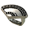  Slider, Zinc Alloy Bracelet Findinds, 19x11mm, Hole size:11x7.5mm, Sold by KG
