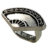  Slider, Zinc Alloy Bracelet Findinds, 19x11mm, Hole size:11x7.5mm, Sold by KG