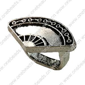  Slider, Zinc Alloy Bracelet Findinds, 19x11mm, Hole size:11x7.5mm, Sold by KG