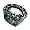  Slider, Zinc Alloy Bracelet Findinds, 14x16mm, Hole size:11x7.5mm, Sold by Bag
