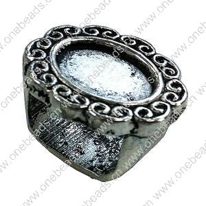  Slider, Zinc Alloy Bracelet Findinds, 14x16mm, Hole size:11x7.5mm, Sold by Bag