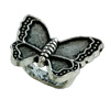  Slider, Zinc Alloy Bracelet Findinds, 15x20mm, Hole size:11x7.5mm, Sold by KG