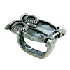  Slider, Zinc Alloy Bracelet Findinds, 12x16mm, Hole size:11x7.5mm, Sold by KG