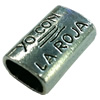  Slider, Zinc Alloy Bracelet Findinds, 14x21mm, Hole size:11x7mm, Sold by KG
