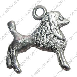 Pendant. Fashion Zinc Alloy Jewelry Findings. Animal 19x20mm，Sold by Bag 