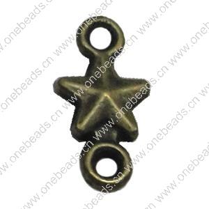 Connector. Fashion Zinc Alloy Jewelry Findings. 15x7.5mm. Sold by Bag