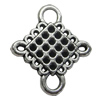 Connector. Fashion Zinc Alloy Jewelry Findings. 23x19.5mm. Sold by Bag

