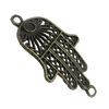 Connector. Fashion Zinc Alloy Jewelry Findings. 39x20.5mm. Sold by Bag