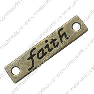 Connector. Fashion Zinc Alloy Jewelry Findings. 25x5.5mm. Sold by Bag