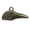 Pendant. Fashion Zinc Alloy Jewelry Findings. Animal 27x14mm，Sold by Bag 
