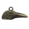 Pendant. Fashion Zinc Alloy Jewelry Findings. Animal 27x14mm，Sold by Bag 