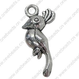 Pendant. Fashion Zinc Alloy Jewelry Findings. Animal 21x9.5mm，Sold by Bag 