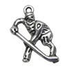 Pendant. Fashion Zinc Alloy Jewelry Findings. People 27x15mm，Sold by Bag 
