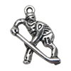 Pendant. Fashion Zinc Alloy Jewelry Findings. People 27x15mm，Sold by Bag 