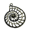 Pendant. Fashion Zinc Alloy Jewelry Findings. 36x27mm，Sold by Bag 
