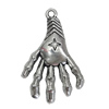 Pendant. Fashion Zinc Alloy Jewelry Findings. hands 25x40mm，Sold by Bag 

