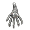 Pendant. Fashion Zinc Alloy Jewelry Findings. hands 25x40mm，Sold by Bag 