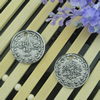 Pendant. Fashion Zinc Alloy Jewelry Findings. Flat Round 32mm，Sold by Bag 
