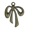 Pendant. Fashion Zinc Alloy Jewelry Findings. Bowknot 29x37mm，Sold by Bag 
