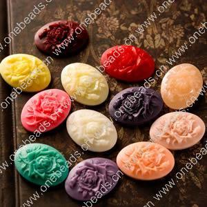 Cameos, Resin Beads, A Grade, Fashion Jewelry findings, 18x25mm, Sold by PC