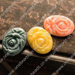 Cameos, Resin Beads, A Grade, Fashion Jewelry findings, 18x25mm, Sold by PC