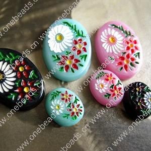 Cameos, Resin Beads, A Grade, Fashion Jewelry findings, 8x10mm, Sold by PC