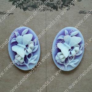 Cameos, Resin Beads, A Grade, Fashion Jewelry findings, 18x25mm, Sold by PC