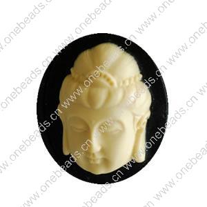 Cameos, Resin Beads, A Grade, Fashion Jewelry findings, 30x40mm, Sold by PC