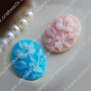 Cameos, Resin Beads, A Grade, Fashion Jewelry findings, 13x18mm, Sold by PC
